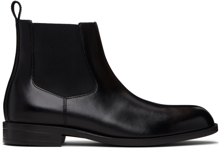 Photo: BOSS Black Leather Chelsea Boots