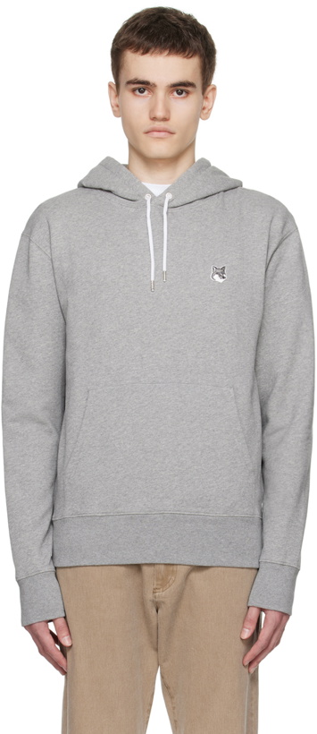 Photo: Maison Kitsuné Gray Fox Head Hoodie