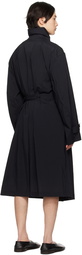 stein Black Belted Coat