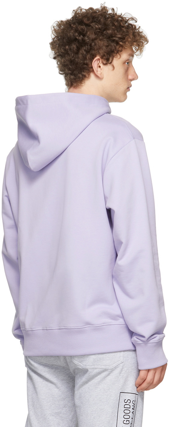 Helmut Lang Purple 3D Zip Up Hoodie Helmut Lang