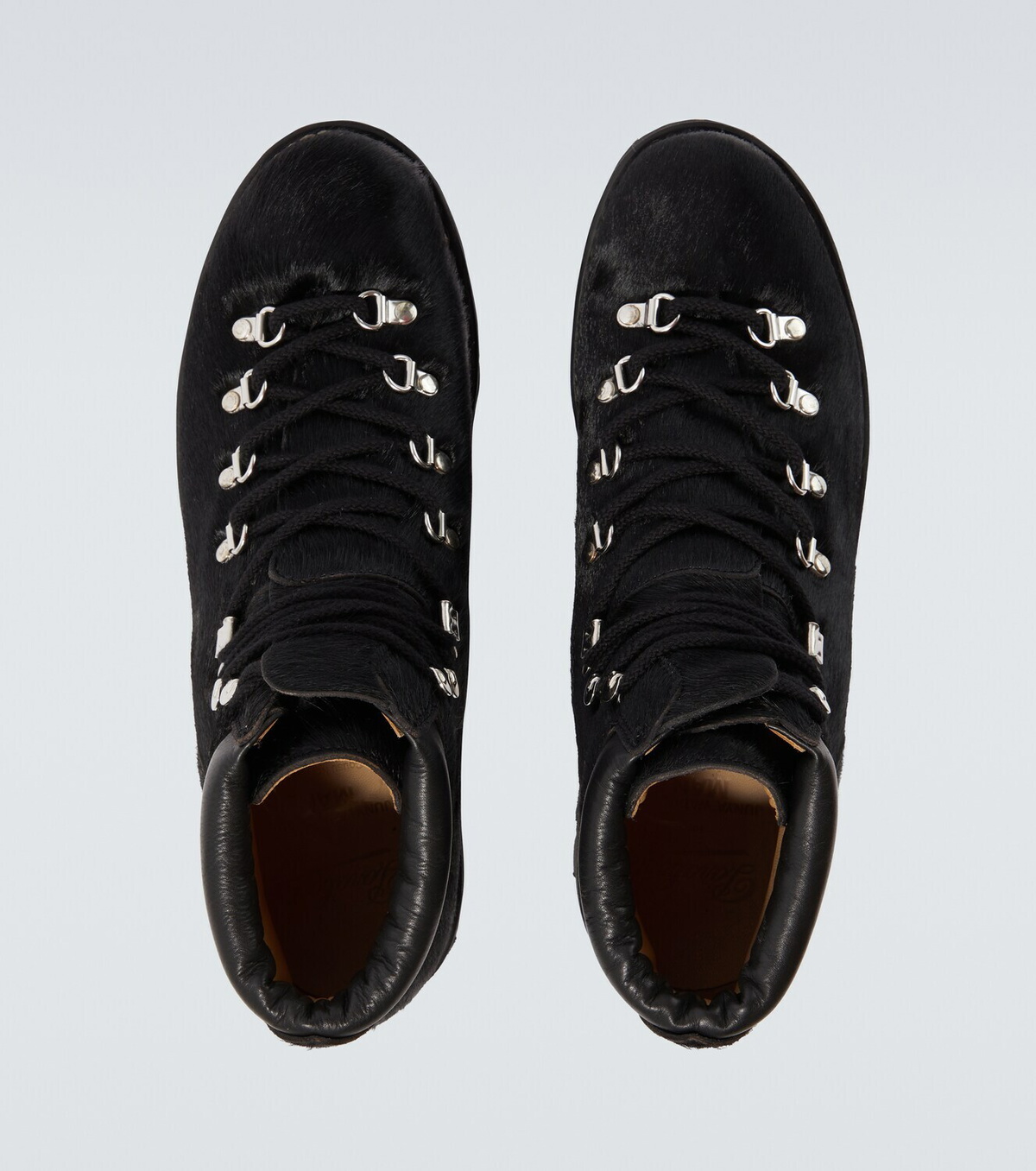Junya Watanabe Paraboot calf hair lace-up boots