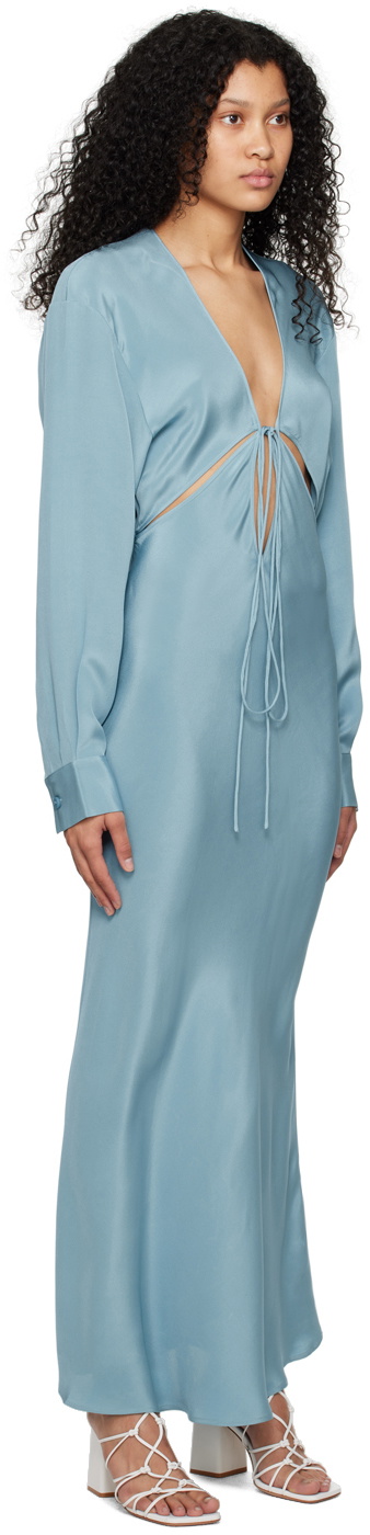 Christopher Esber Blue Triquetra Maxi Dress Christopher Esber