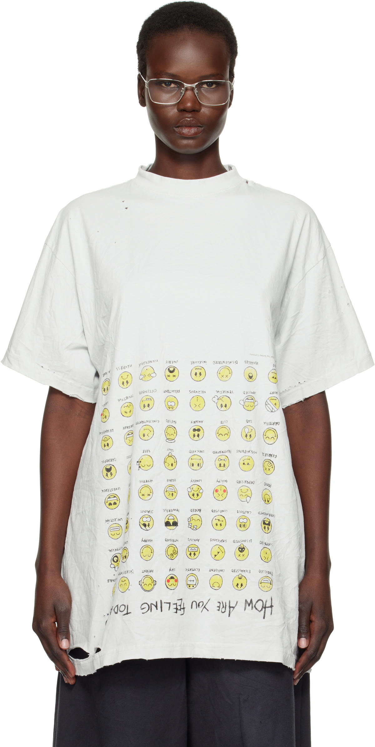 Balenciaga Off-White Oversized T-shirt Balenciaga