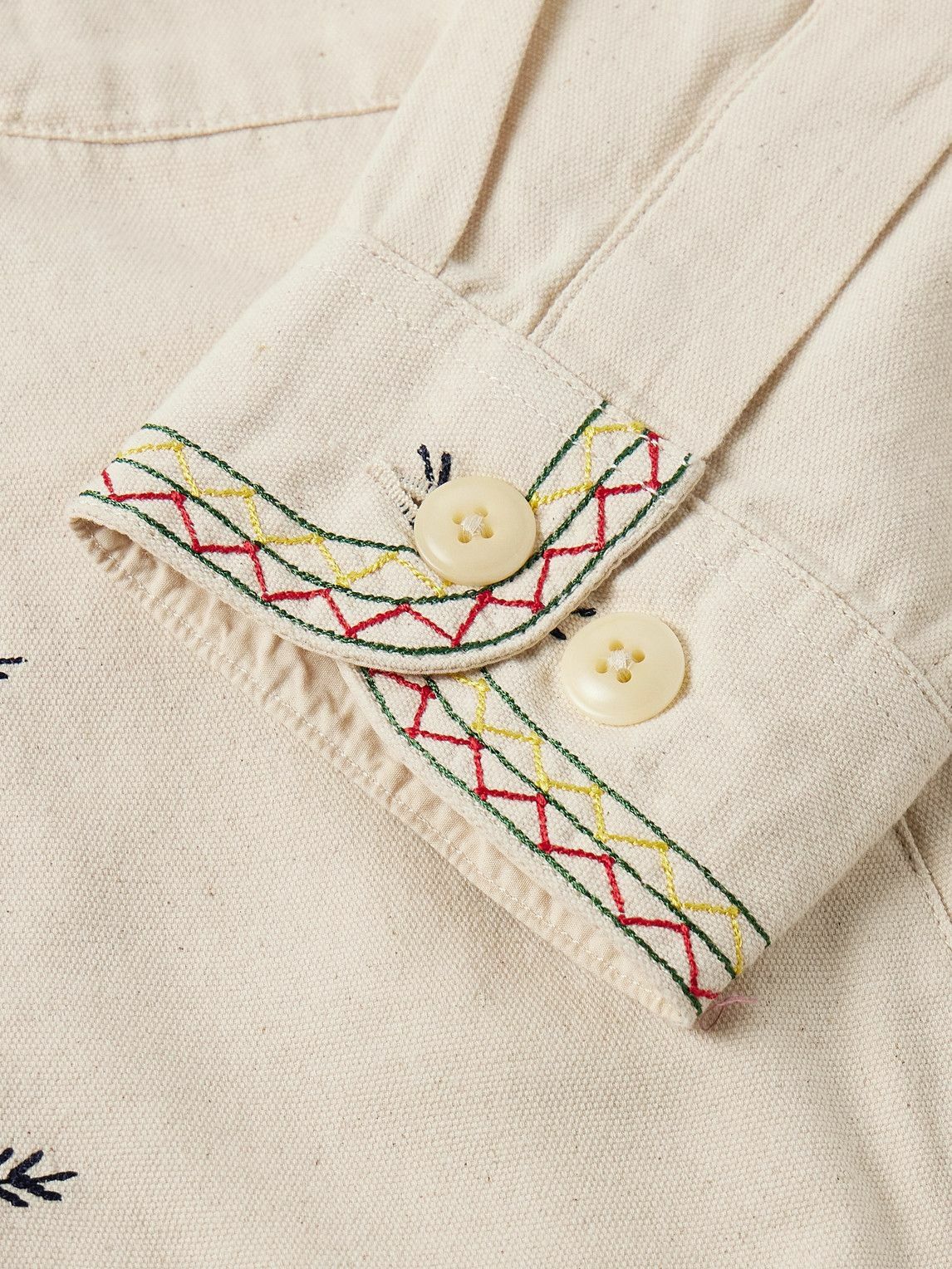 Corridor - Starlight Embroidered Cotton-Canvas Jacket - Neutrals