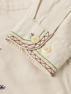 Corridor - Starlight Embroidered Cotton-Canvas Jacket - Neutrals