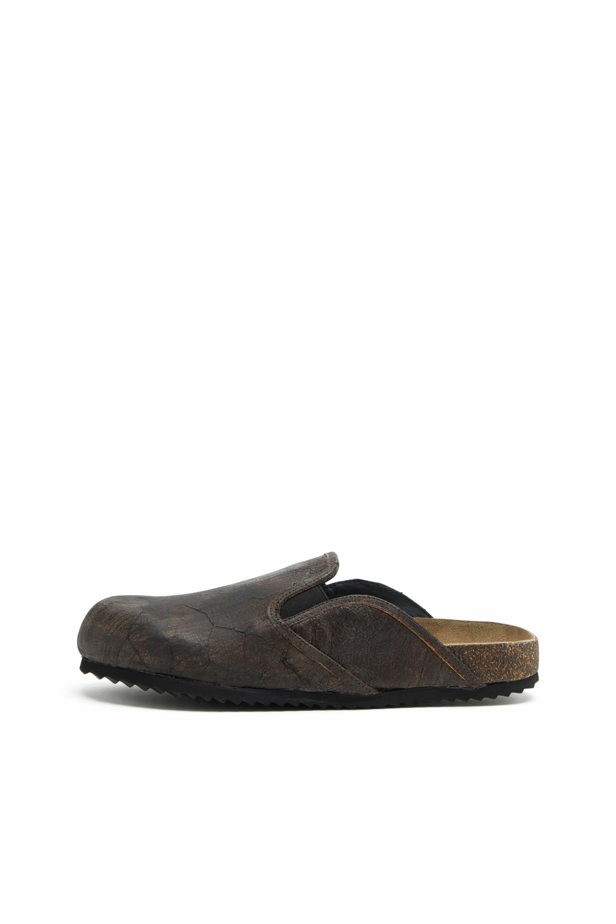 Diesel D-Woodstock-Clogs in crackle-effect suede - Slides Mens in Brown
