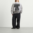 Acne Studios Women's Franziska Marker Bow Sweatshirt in Pale Grey Melange