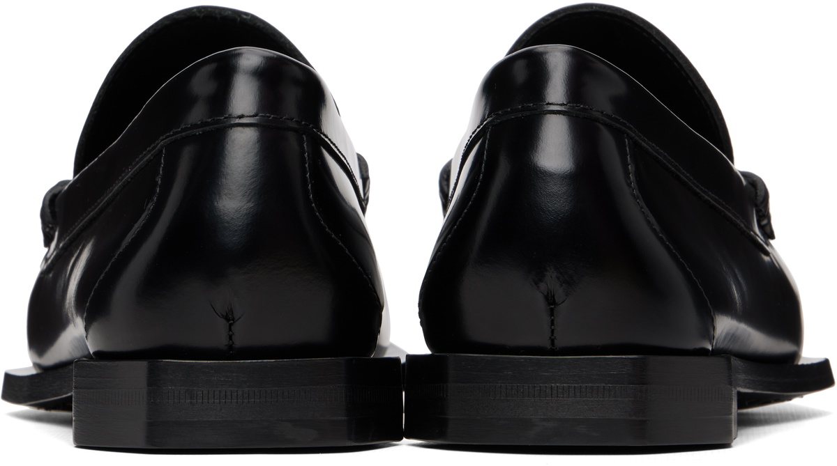 Casablanca Black Leather Loafers