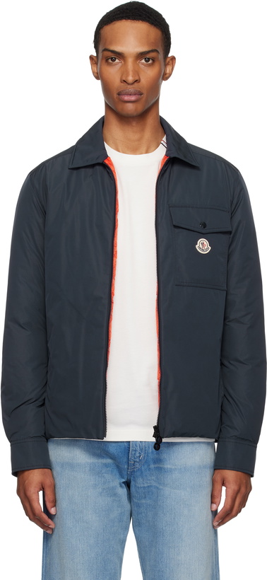 Photo: Moncler Navy Archivio Vigeon Down Jacket