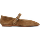 Le Monde Beryl Taupe Ballet Mary Jane Flats