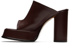 AMBUSH Brown Platform Mules
