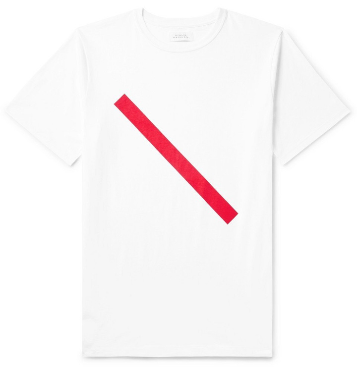 Photo: Saturdays NYC - Logo-Print Cotton-Jersey T-Shirt - Men - White