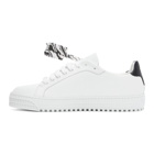 Off-White White and Red Arrows Sneakers