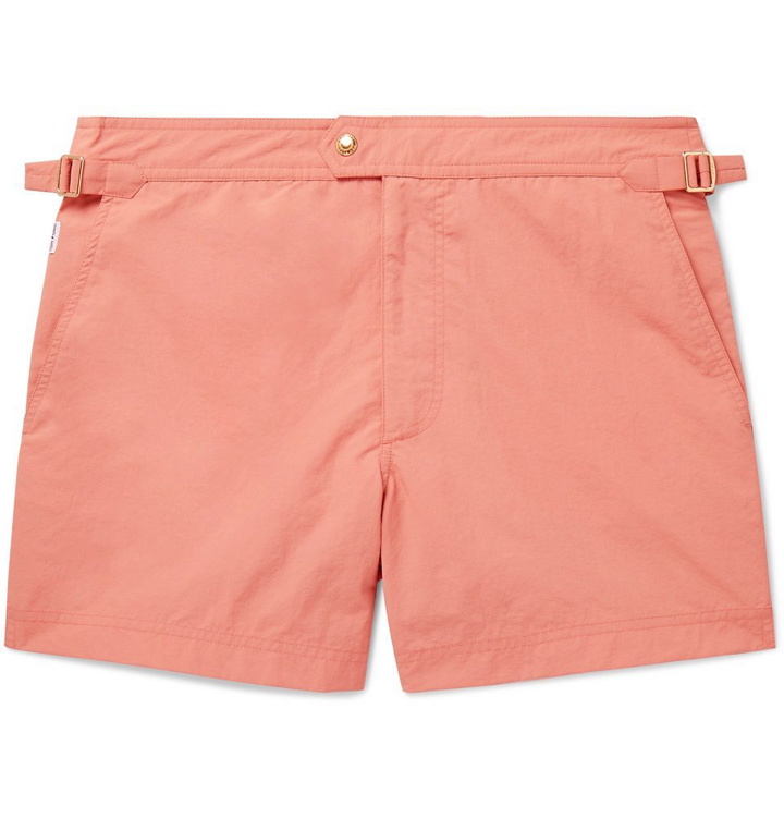 Photo: TOM FORD - Slim-Fit Short-Length Swim Shorts - Orange