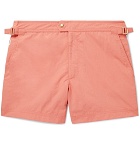 TOM FORD - Slim-Fit Short-Length Swim Shorts - Orange