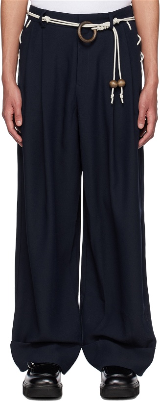 Photo: Charles Jeffrey Loverboy Navy Sailor Trousers