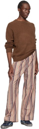 The Elder Statesman Brown Simple Sweater