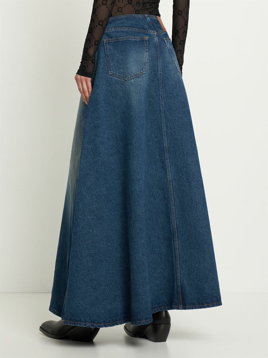 Y/PROJECT Denim Pant Maxi Skirt