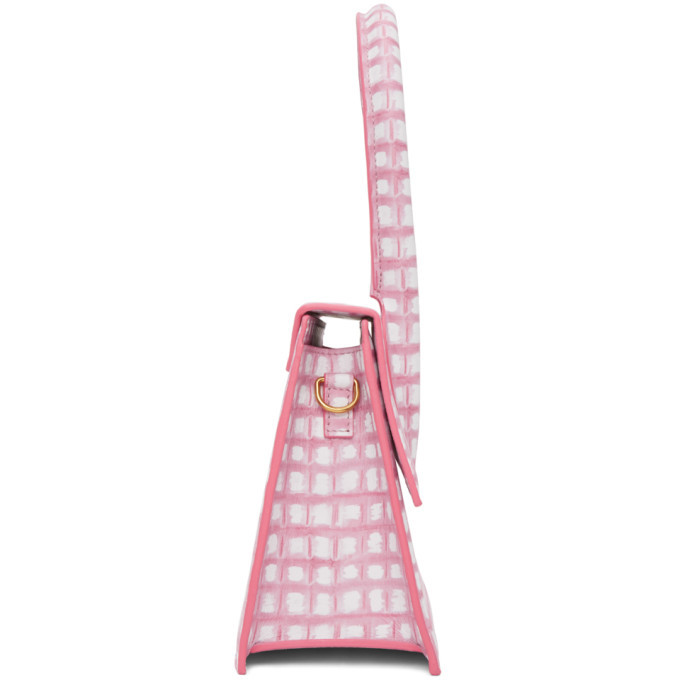 Jacquemus pink check discount bag