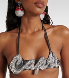 Dolce&Gabbana Capri crystal-embellished bra top