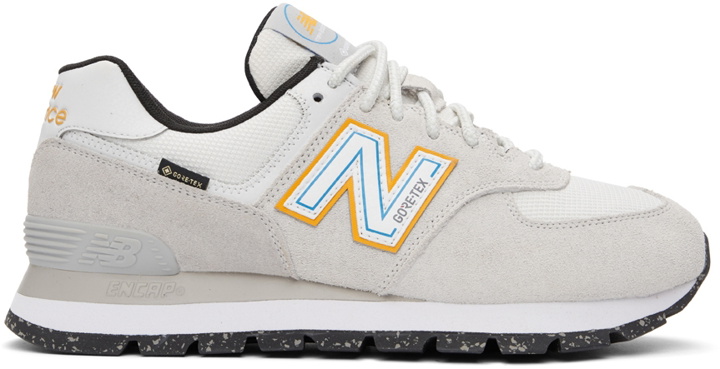Photo: New Balance Grey 574 Rugged GTX Low-Top Sneakers