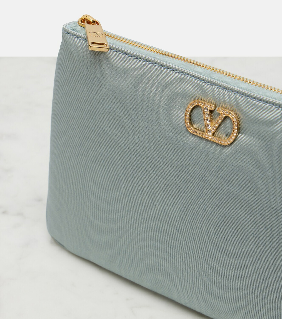 Valentino Garavani VLogo Signature Small embellished pouch