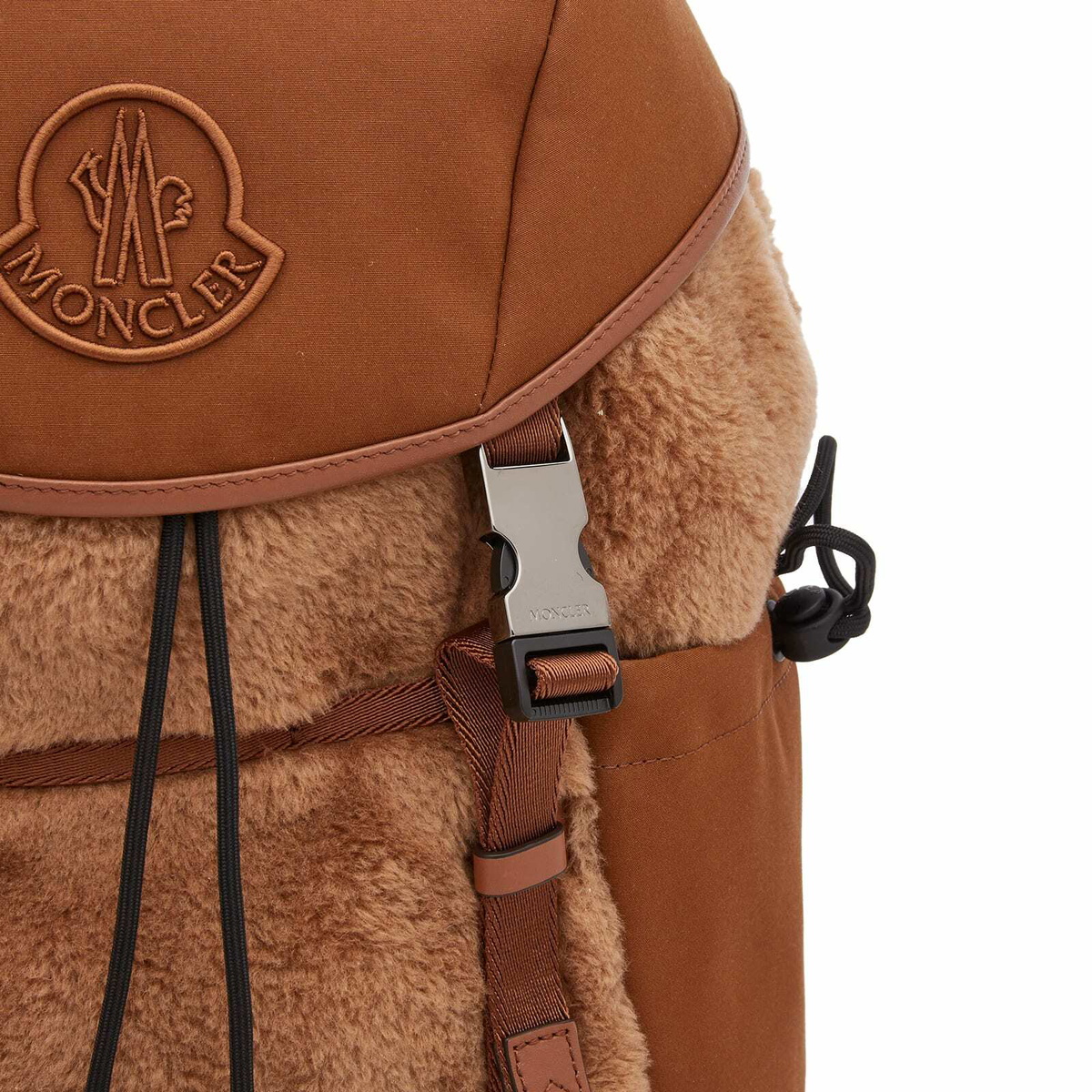 Moncler Men's Tech Backpack in Brown Moncler