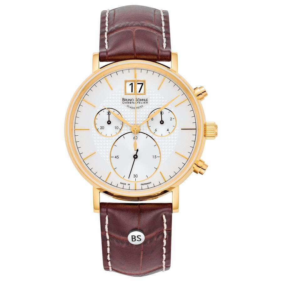 Bruno Sohnle Munchen Chronograph Quartz White Dial Mens Watch 17-33216-241