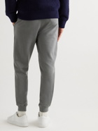 Mr P. - Slim-Fit Tapered Organic Cotton-Jersey Sweatpants - Gray