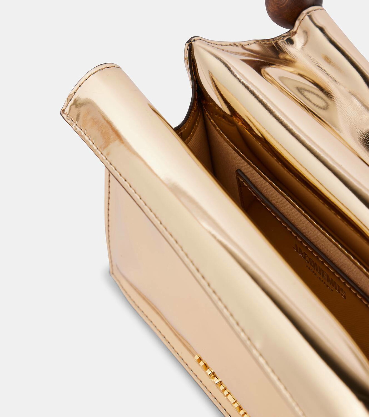 Jacquemus Rond Carré Small faux leather clutch