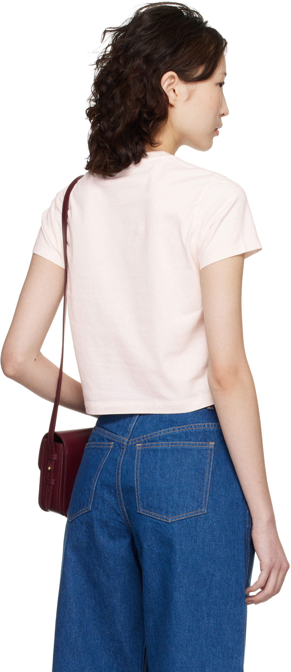 Maison Kitsuné Pink Baby Fox Baby T-shirt