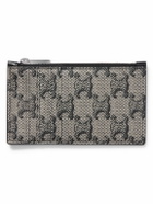 CELINE - Triomphe Coated-Canvas Zipped Cardholder