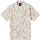 Beams Plus Men's Beach Vacation Shirt in Off White