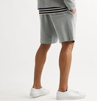 Theory - Surf Mélange Cotton-Terry Drawstring Shorts - Gray