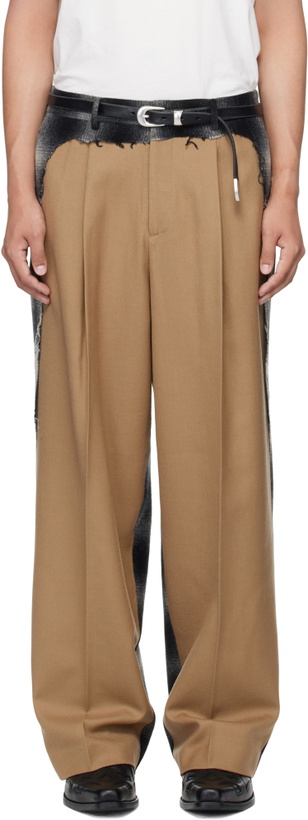 Photo: MMIC Beige Paneled Trousers