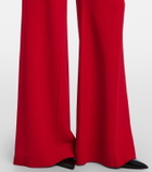 Elie Saab High-rise cady flared pants