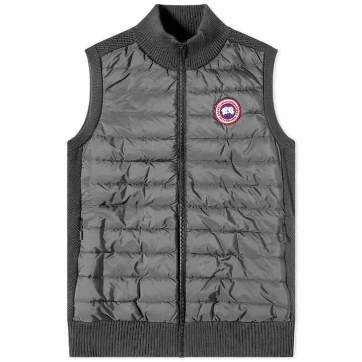 Photo: Canada Goose Men's Hybridge Knit Vest in Iron Grey