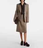 Gianvito Rossi Jenna suede platform penny loafers