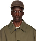 Jil Sander Brown Linen Cap