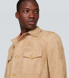 Canali Suede overshirt