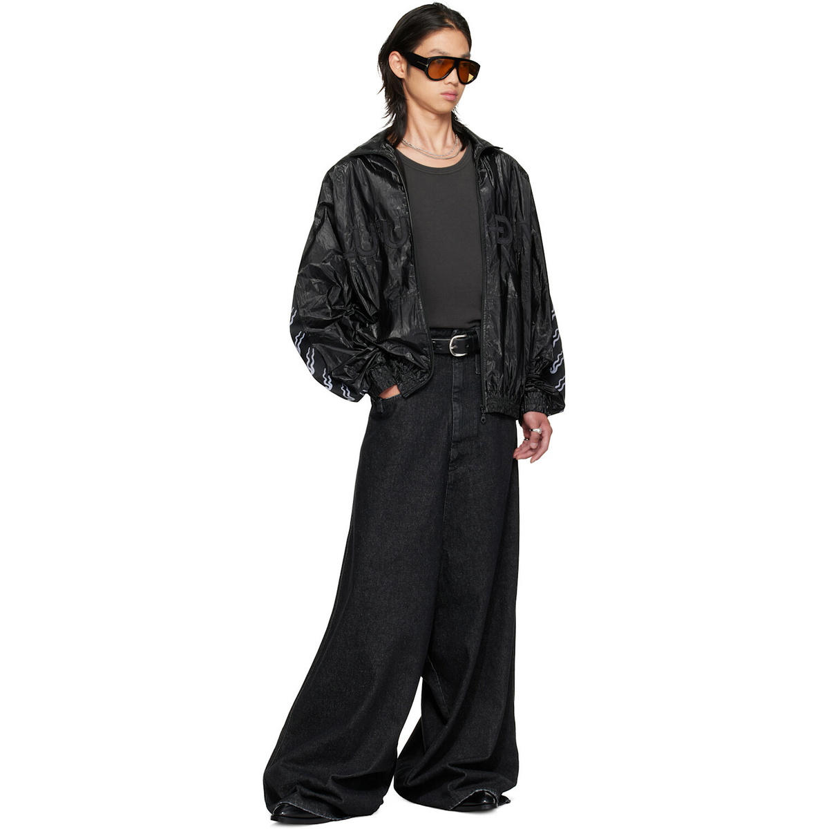 LU'U DAN Black LD Windbreaker Jacket