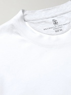 Brunello Cucinelli - Cotton-Jersey T-Shirt - White