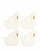 Maison Balzac Swan Napkins (set Of Four)