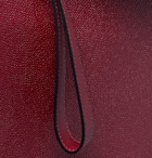 Valextra - Pebble-Grain Leather Portfolio - Burgundy