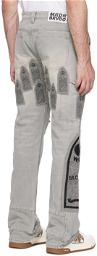 Who Decides War Gray Patch Trousers
