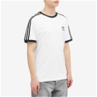 Adidas Men's 3 Stripe T-Shirt in White