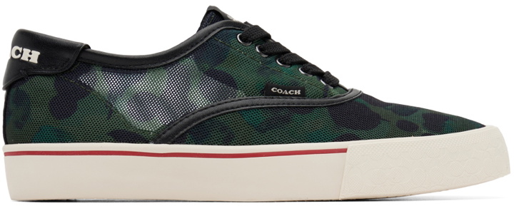 Photo: Coach 1941 Green Lace-Up Skate Shoes