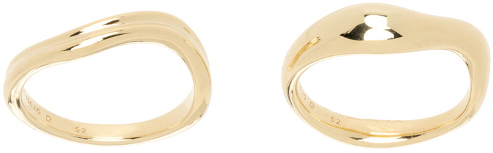 Photo: Maria Black Gold Vayu Ring Set