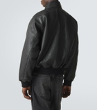 Studio Nicholson Over leather bomber jacket