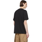 MSGM Black Brushed Logo T-Shirt